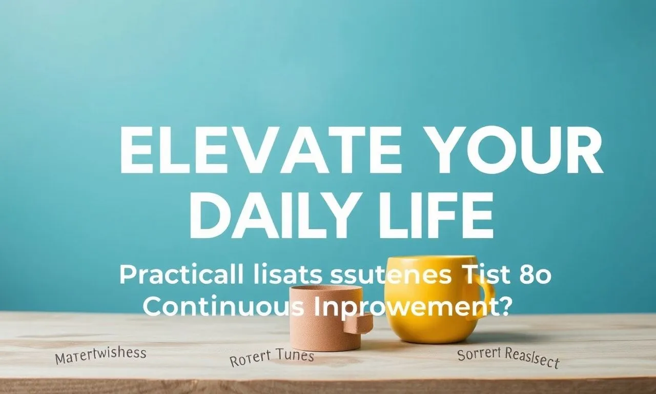Elevate Your Daily Life: Practical Lifestyle Tips for Continuous Improvement Elevate Your Daily Life: Practical Lifestyle Tips for Continuous Improvement