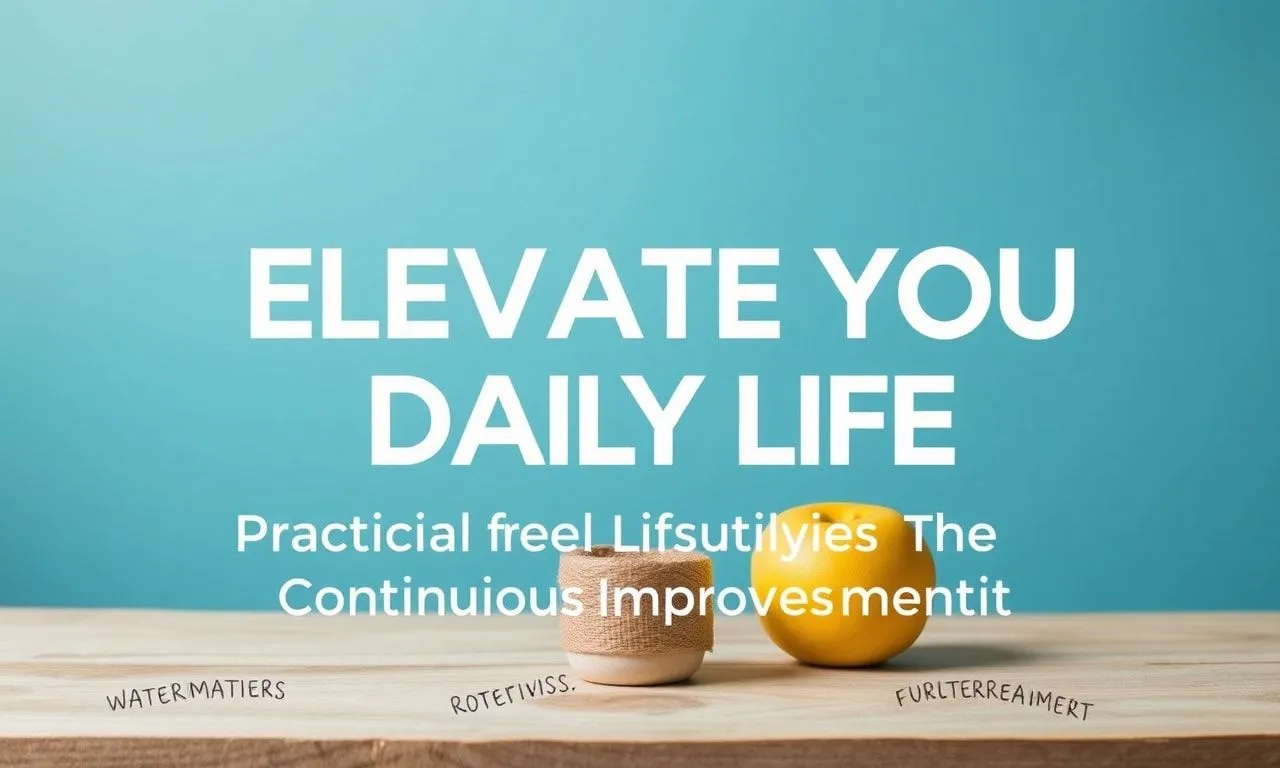Elevate Your Daily Life: Practical Lifestyle Tips for Continuous Improvement Elevate Your Daily Life: Practical Lifestyle Tips for Continuous Improvement