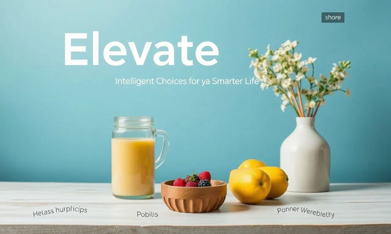 Elevate Your Lifestyle: Smart Choices for a Smarter Life Elevate Your Lifestyle: Intelligent Choices for a Smarter Life