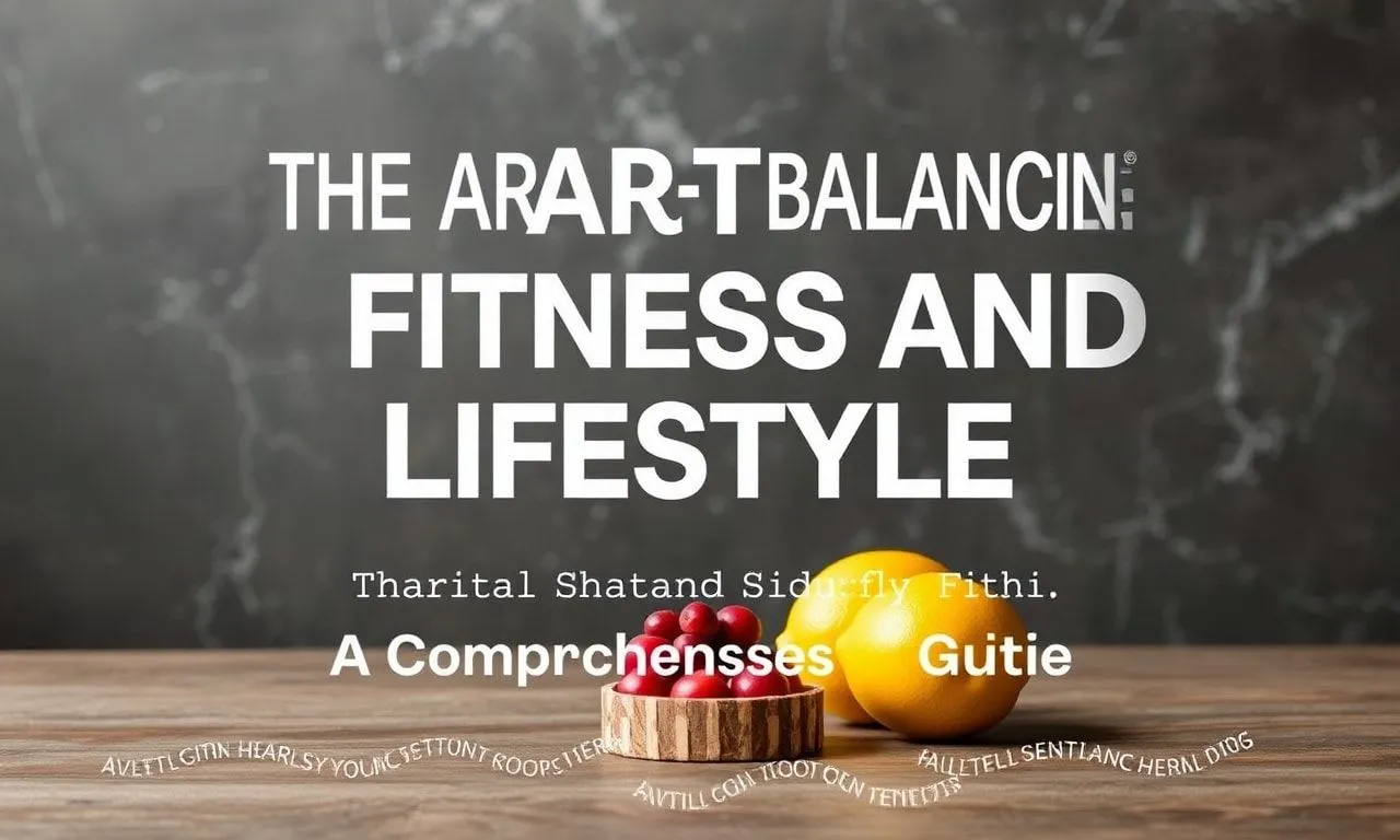 The Art of Balancing Fitness and Lifestyle: A Comprehensive Guide The Art of Balancing Fitness and Lifestyle: A Comprehensive Guide