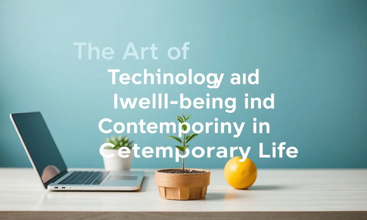 The Art of Balancing Technology and Well-being in Modern Life The Art of Balancing Technology and Well-being in Contemporary Life