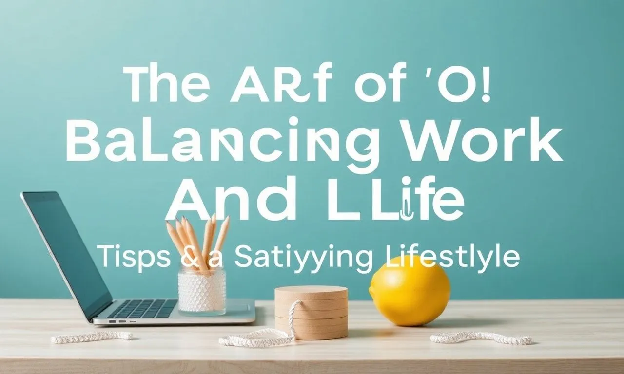 The Art of Balancing Work and Life: Tips for a Fulfilling Lifestyle The Art of Balancing Work and Life: Tips for a Satisfying Lifestyle