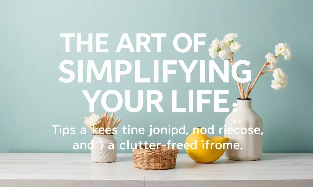 The Art of Simplifying Your Life: Tips for a Clutter-Free Mind and Home The Art of Simplifying Your Life: Tips for a Clear Mind and a Clutter-Free Home