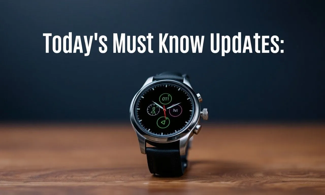 Today’s Must-Know Updates: The Latest in Smartwatch Tech Today's Must-Know Updates: The Latest in Smartwatch Technology