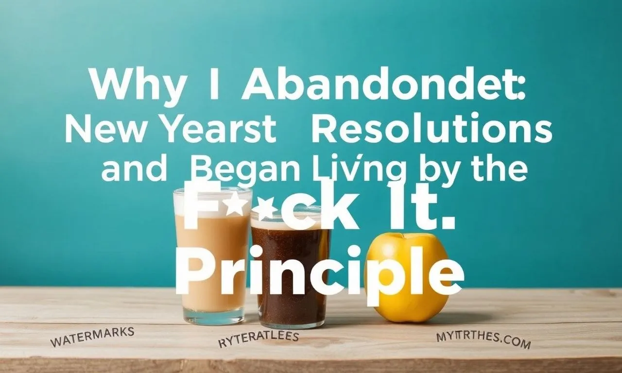 Why I Gave Up on New Year’s Resolutions and Started Living by the ‘F*ck It’ Rule Why I Abandoned New Year's Resolutions and Began Living by the 'F*ck It' Principle
