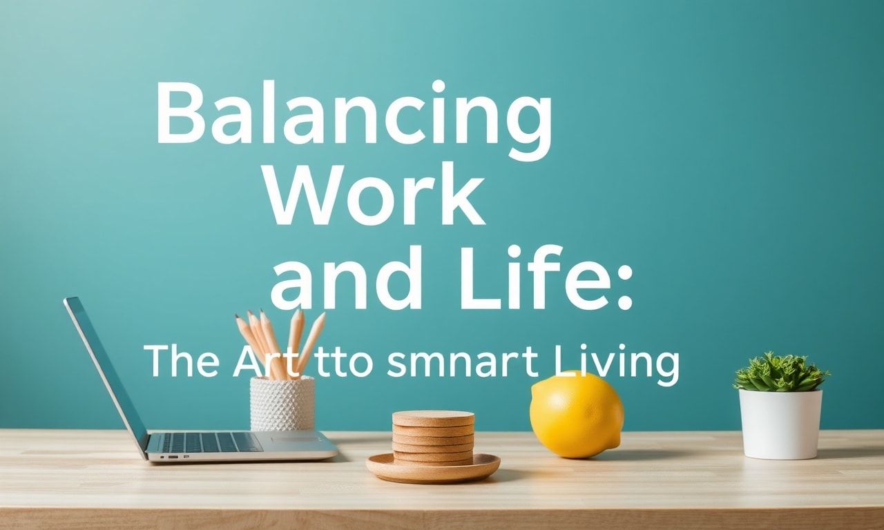 Balancing Work and Life: The Art of Smart Living