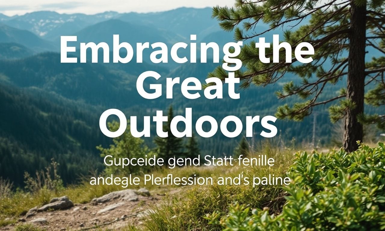 Embracing the Great Outdoors: A Guide to Enhancing Your Lifestyle