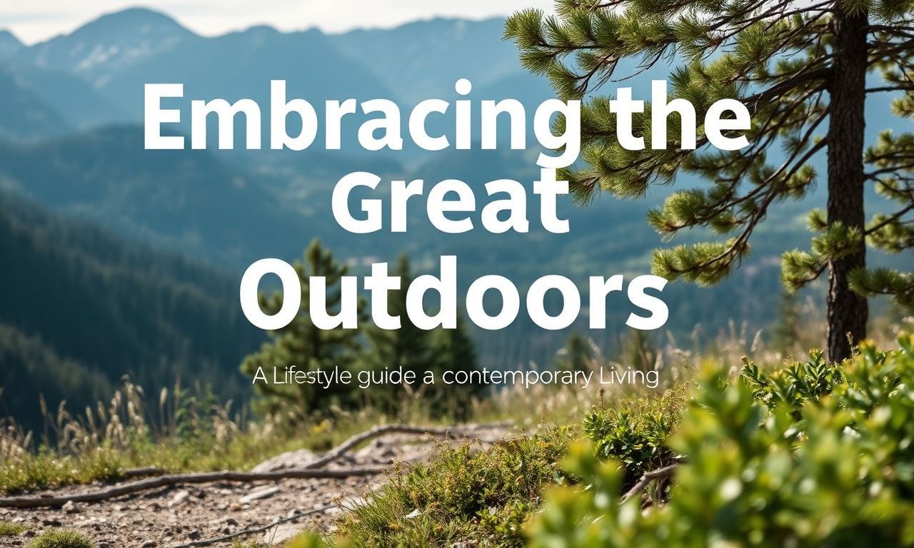 Embracing the Great Outdoors: A Lifestyle Guide for Modern Living