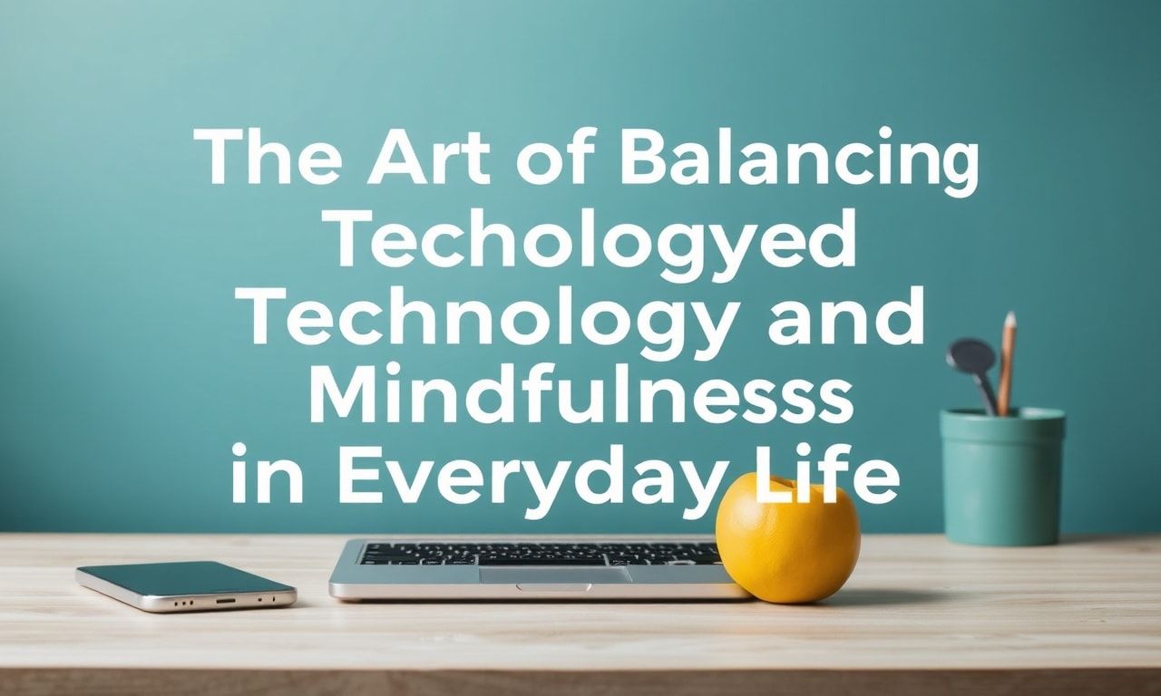 The Art of Balancing Technology and Mindfulness in Daily Life