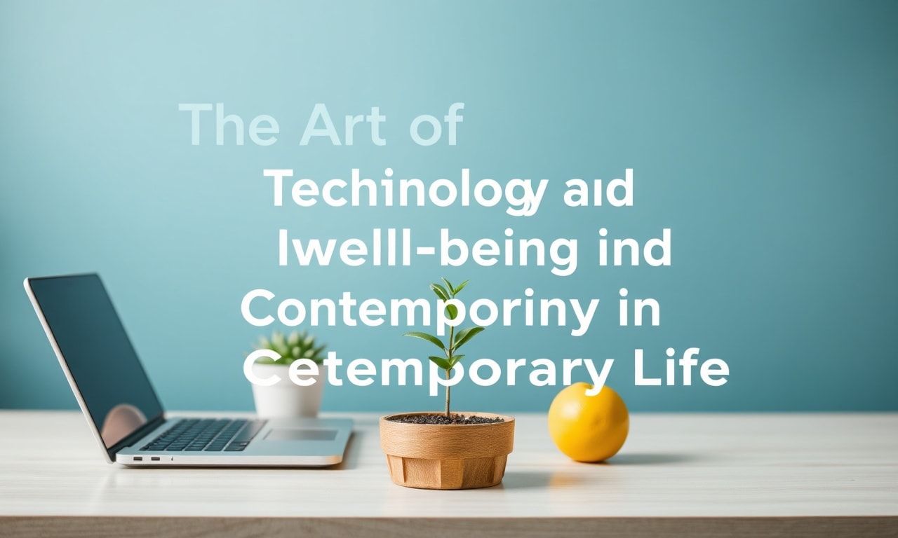 The Art of Balancing Technology and Well-being in Modern Life