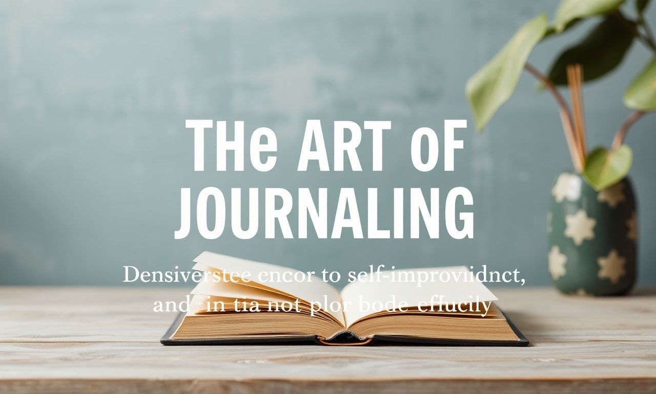 The Art of Journaling: A Timeless Tool for Self-Improvement and Mindfulness