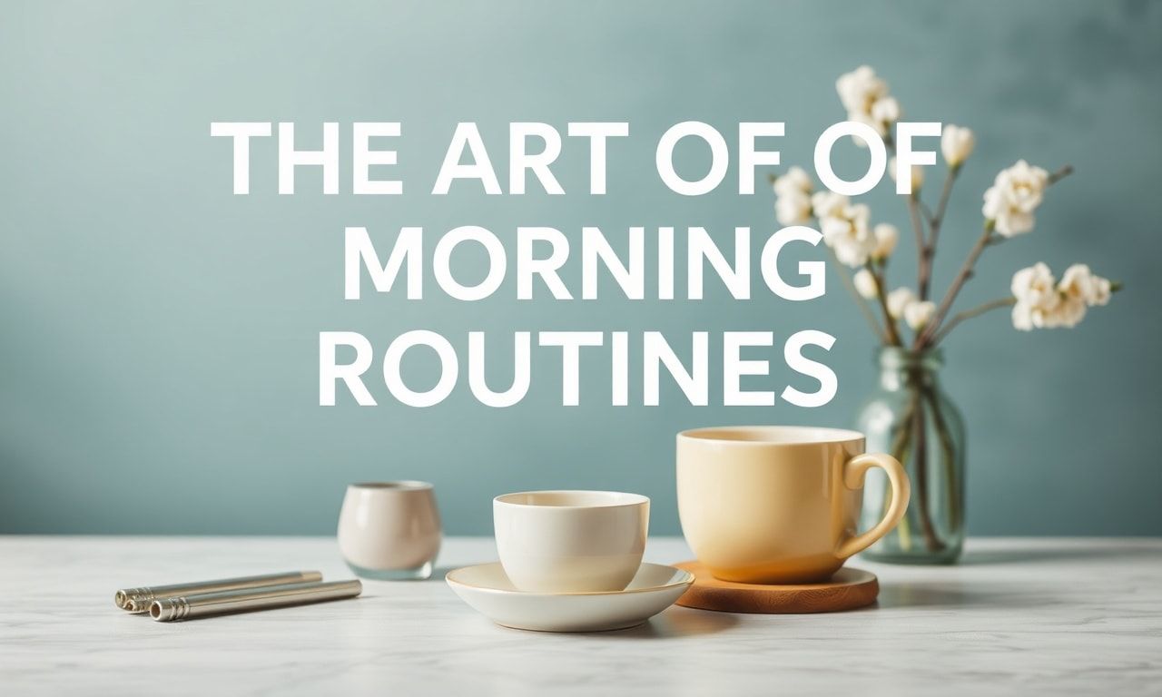 The Art of Morning Routines: Elevating Your Day with Smart Choices