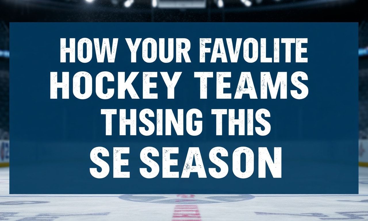 How Your Favorite Hockey Teams Are Faring This Season