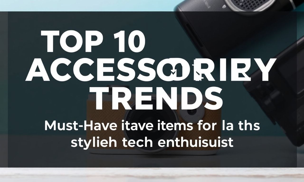 Top 10 Accessories Trends: Must-Have Items for the Stylish Tech Enthusiast